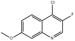 4-氯-3-氟-7-甲氧基喹啉, 852062-11-4, 结构式