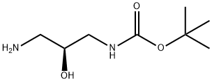 (3-Amino-2-hydroxy-propyl)-carbamic acid tert-butyl ester Structure