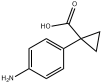 1-(4-Aminophenyl)cyclopropanecarboxylic acid Structure