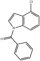 (4-Chloro-1H-indol-1-yl)(phenyl)methanone 化学構造式