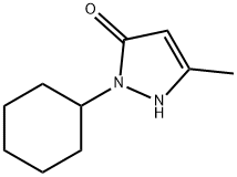 2-cyclohexyl-5-methyl-1,2-dihydro-3H-pyrazol-3-one Structure