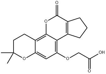 (3,3-Dimethyl-12-oxo-2,3,12,15,16,17-hexahydro-1H-4,11-dioxa-cyclopenta[a]phenanthren-7-yloxy)-acetic acid,859134-29-5,结构式