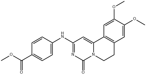methyl 4-((9,10-dimethoxy-4-oxo-6,7-dihydro-4H-pyrimido[6,1-a]isoquinolin-2-yl)amino)benzoate,859140-49-1,结构式