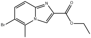 6-溴-5-甲基咪唑并[1,2-A]吡啶-2-羧酸乙酯, 859787-40-9, 结构式