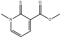 methyl 1-methyl-2-thioxo-1,2-dihydropyridine-3-carboxylate 化学構造式
