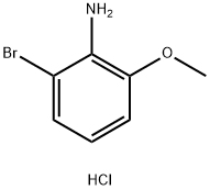 2-溴-6-甲氧基苯胺盐酸盐 结构式