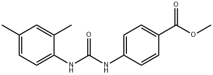methyl 4-(3-(2,4-dimethylphenyl)ureido)benzoate Structure