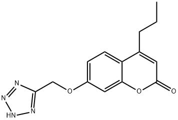4-propyl-7-(1H-tetrazol-5-ylmethoxy)-2H-chromen-2-one 结构式
