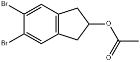 Acetic acid 5,6-dibromo-indan-2-yl ester Structure