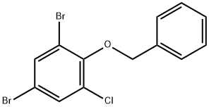 1,5-Dibromo-3-chloro-2-(phenylmethoxy)benzene Struktur