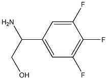 2-アミノ-2-(3,4,5-トリフルオロフェニル)エタン-1-オール 化学構造式
