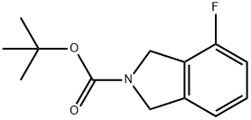 tert-butyl-4-fluoroisoindoline-2-carboxylate 化学構造式
