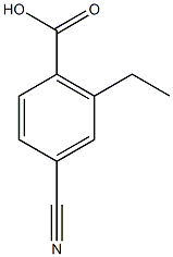 4-氰基-2-乙基苯甲酸, 872018-06-9, 结构式