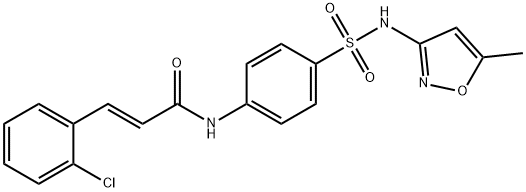 873307-27-8 (2E)-3-(2-chlorophenyl)-N-{4-[(5-methyl-1,2-oxazol-3-yl)sulfamoyl]phenyl}prop-2-enamide