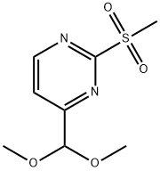 4-(Dimethoxymethyl)-2-(methylsulfonyl)pyrimidine Struktur