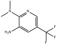 5-(トリフルオロメチル)-N2,N2-ジメチルピリジン-2,3-ジアミン 化学構造式