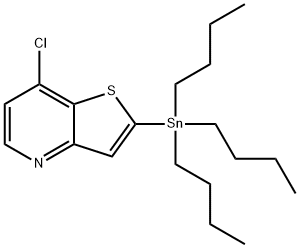7-chloro-2-tributylstannanyl-thieno[3,2-b]pyridine,875339-66-5,结构式