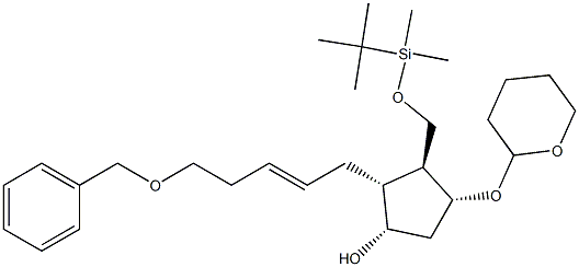 (1S,2R,3S,4R)-2-((E)-5-(benzyloxy)pent-2-enyl)-3-((tert-butyldimethylsilyloxy)methyl)-4-(tetrahydro-2H-pyran-2-yloxy)cyclopentanol|LUBIPROSTONE INTERMEDIATE-鲁比前列酮中间体