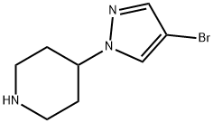 4-(4-溴吡唑-1-基)哌啶,877399-60-5,结构式