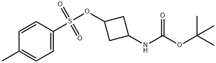 tert-butyl (3-tosyl-cyclobutyl)-carbamate Structure