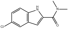 5-氯-N,N-二甲基-1H-吲哚-2-甲酰胺,878156-87-7,结构式