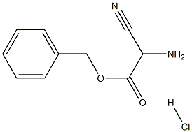 Benzyl 2-Amino-2-cyanoacetate Hydrochloride 化学構造式