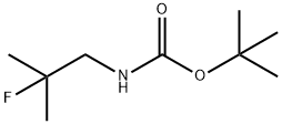 2-氟-2-甲基丙基氨基甲酸叔丁酯 结构式