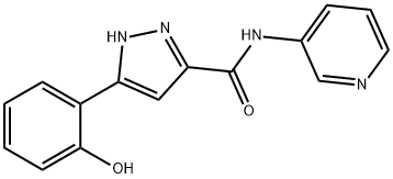 3-(2-hydroxyphenyl)-N-(3-pyridinyl)-1H-pyrazole-5-carboxamide Struktur