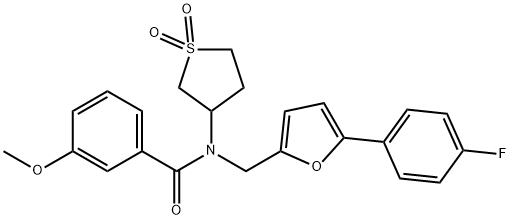 N-(1,1-dioxidotetrahydro-3-thienyl)-N-{[5-(4-fluorophenyl)-2-furyl]methyl}-3-methoxybenzamide Structure