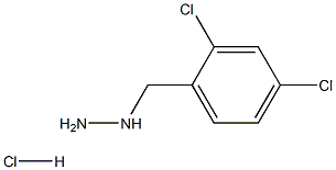 [(2,4-dichlorophenyl)methyl]hydrazine hydrochloride 化学構造式