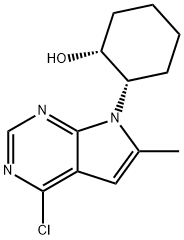 2-(4-Chloro-6-methyl-7H-pyrrolo[2,3-d]pyrimidin-7-yl)cyclohexanol Structure