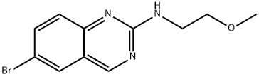 6-bromo-N-(2-methoxyethyl)quinazolin-2-amine Struktur