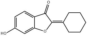 2-cyclohexylidene-6-hydroxy-1-benzofuran-3(2H)-one 结构式