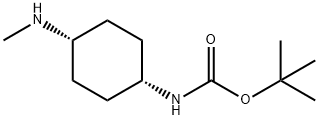 顺式-4-(甲氨基)环己基)氨基甲酸叔丁酯,883864-61-7,结构式