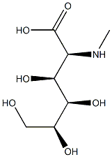 2-甲氨基-2-脱氧-L-葡糖酸, 884312-21-4, 结构式