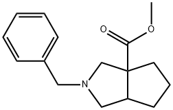 methyl 2-benzyloctahydrocyclopenta[c]pyrrole-3a-carboxylate, 885958-43-0, 结构式