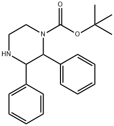 tert-butyl 2,3-diphenylpiperazine-1-carboxylate Structure