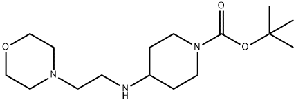 tert-butyl 4-(2-morpholinoethylamino)piperidine-1-carboxylate Structure