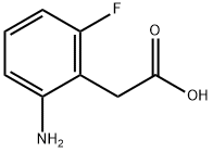 2-氨基-6-氟苯乙酸, 887587-80-6, 结构式