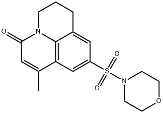 1-methyl-9-(morpholinosulfonyl)-6,7-dihydropyrido[3,2,1-ij]quinolin-3(5H)-one Struktur