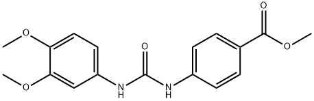 methyl 4-(3-(3,4-dimethoxyphenyl)ureido)benzoate Structure