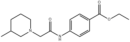 ethyl 4-(2-(3-methylpiperidin-1-yl)acetamido)benzoate Structure