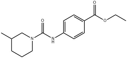 ethyl 4-(3-methylpiperidine-1-carboxamido)benzoate Structure