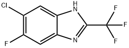 6-氯-5-氟-2-(三氟甲基)-1H-苯并[D]咪唑 结构式