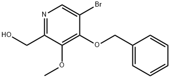 (4-(Benzyloxy)-5-Bromo-3-Methoxypyridin-2-Yl)Methanol Structure