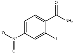 2-碘-4-硝基苯甲酰胺 结构式