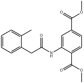 dimethyl 2-(2-(o-tolyl)acetamido)terephthalate Structure