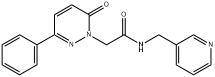 2-(6-oxo-3-phenylpyridazin-1(6H)-yl)-N-(pyridin-3-ylmethyl)acetamide Structure