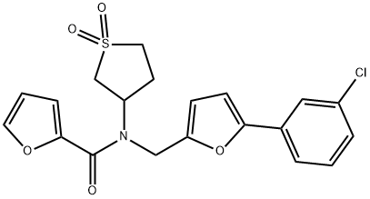 898491-31-1 N-{[5-(3-chlorophenyl)-2-furyl]methyl}-N-(1,1-dioxidotetrahydro-3-thienyl)-2-furamide