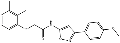 2-(2,3-dimethylphenoxy)-N-[3-(4-methoxyphenyl)-5-isoxazolyl]acetamide Structure
